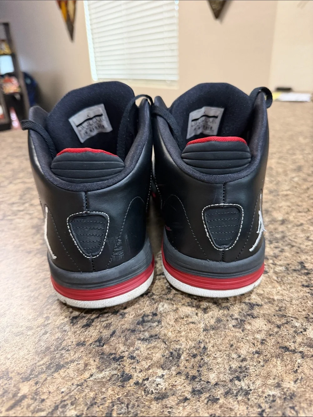 Jordan As-You-Go Men’s Black with Red Accents Mid-Top Sneakers